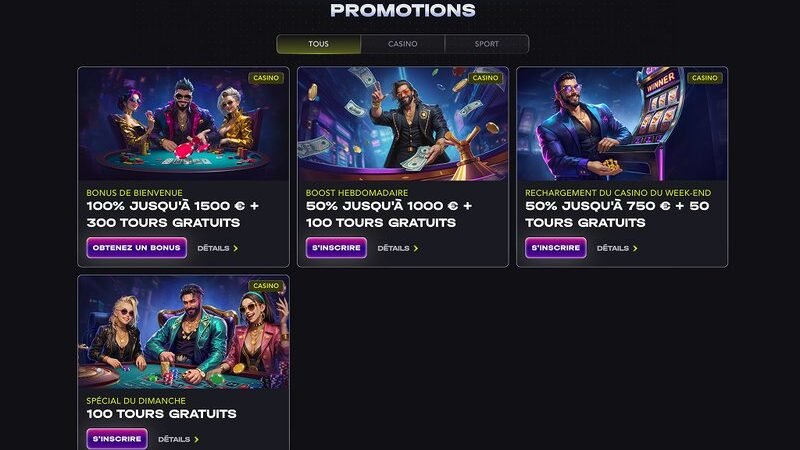 Mad Casino : bonus, promotions et jeux gratuits en France